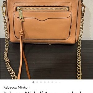Rebecca Minkoff Camel Leather Crossbody Bag #30